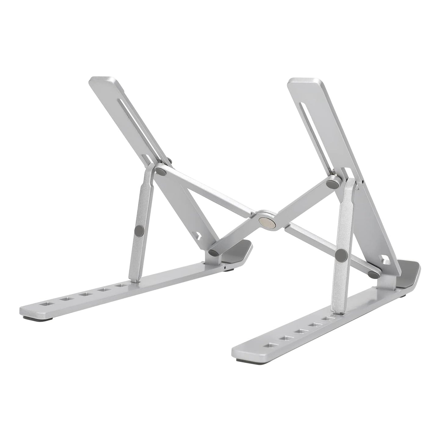 Amazon Basics Laptop Stand with 6-Angle Adjustment, For Laptops 10 (25.4 cm) - 15.6 Inches (39.6 cm), Silver