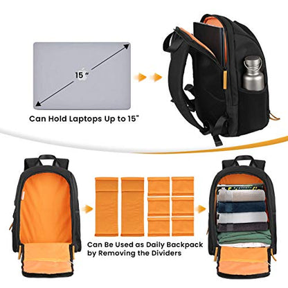 - TARION Camera Backpack | Photography Backpack with Large Capacity |Padded Insert, 15'' Laptop Compartment | Waterproof -