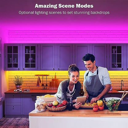 - Keepsmile Led Strip Lights | 30M(2 Rolls of 15M) | Bluetooth Smart App Control -