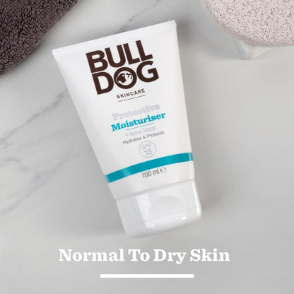 BULLDOG SKINCARE - Protective Moisuriser For Men | Protection with SPF 15 | 100 ml