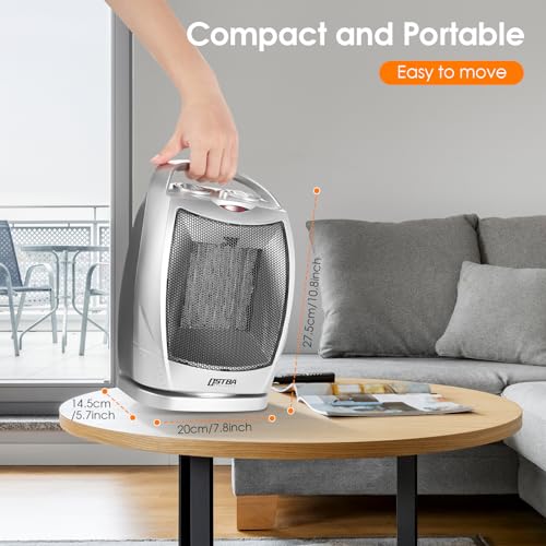 - OSTBA Electric Ceramic Heater | 1500W Small Fan Heater for Home | Low Energy -