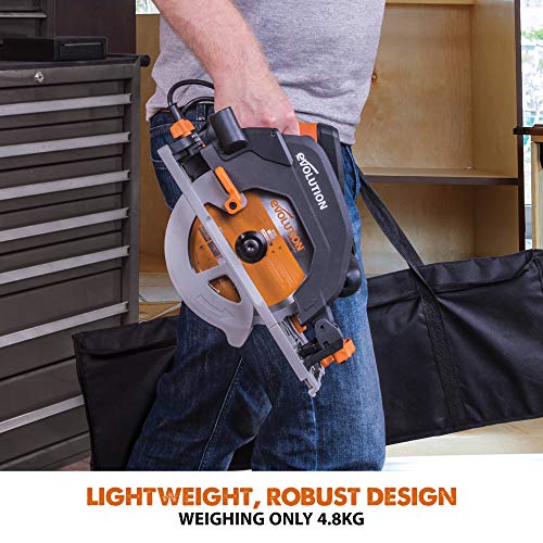 - Evolution Power Tools R185CCS Circular Saw | TCT Multi-Material Blade -