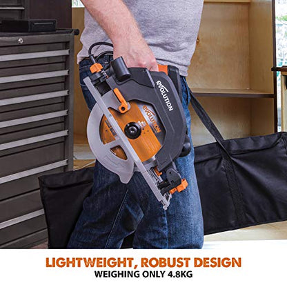 - Evolution Power Tools R185CCS Circular Saw | TCT Multi-Material Blade -