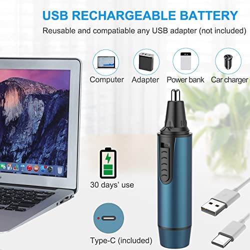 - Rechargeable Nose Trimmer | 2024 Painless Nose Hair Trimmer -