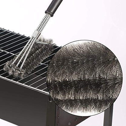 Coocnh Barbecue Brushes,Grill Brush,BBQ Brush for Grill,18" Grill Brush - Stainless Steel Brush w/Wire Bristles 3-in-1 Grill Cleaner Provides Effortless Cleaning