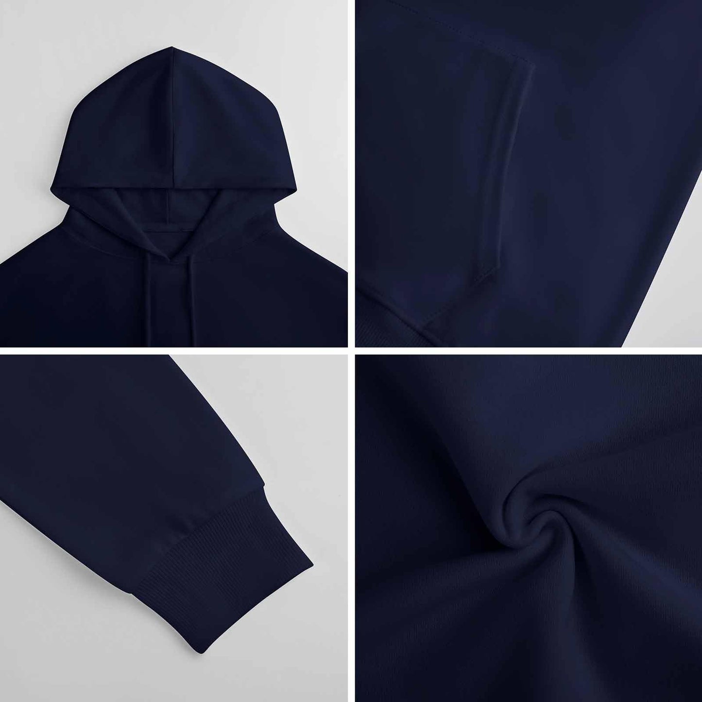 Custom Men's and Women's Hoodies Design Your Own Personalized DIY Pictures and Text Fall Winter Hooded Front (UK, Alpha, 5XL, Regular, Regular, Navy Blue)