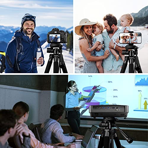 - JOILCAN Camera Tripod For Canon Nikon Sony | 65" | Aluminum Alloy Tripod Stand -