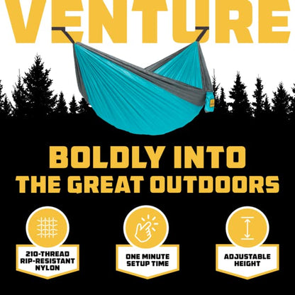 - Wise Owl Outfitters Camping Hammock - Single or Double Sized Indoor & Outdoor Hammocks