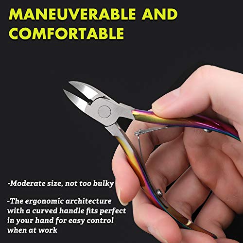 BEZOX Portable Nail Clipper - Toenail Clippers with Surgical Stainless Steel Suitable for Thick Fingernail Toenail