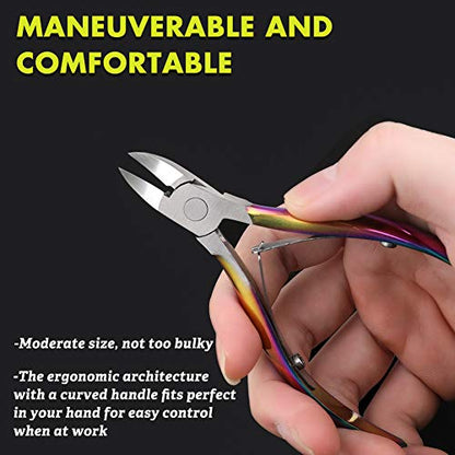 BEZOX Portable Nail Clipper - Toenail Clippers with Surgical Stainless Steel Suitable for Thick Fingernail Toenail