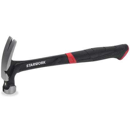- STARWORK 20 oz | One-Piece Rip Hammer | Comfort Grip for Pulling Nails -