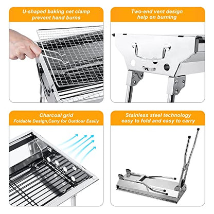 - Uten Barbecue Grill, Stainless Steel BBQ -