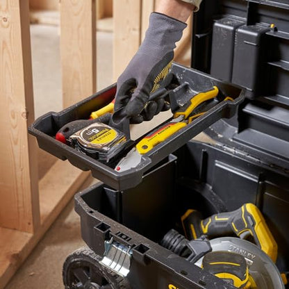 - STANLEY Rolling Toolbox Chest | Heavy Duty Metal Latch -