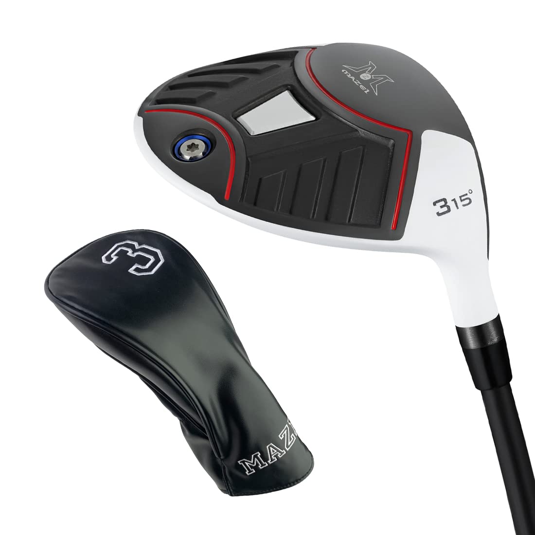 - MAZEL Golf Fairway Woods 3 or 5 | Titanium Golf Club | 15 or 18 Degrees 44 Inches Right Handed -