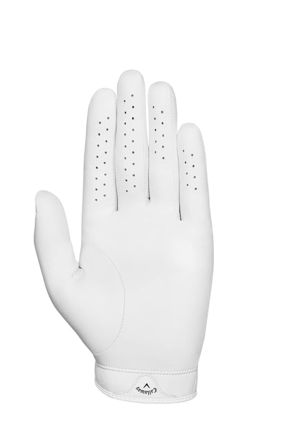 Callaway Golf Men's Tour Authentic Golf Glove (2022 edition),White,Medium-Large