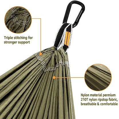 - NATUREFUN Ultra-Light Travel Camping Hammock | 300kg Load Capacity,(275 x 140 cm) -