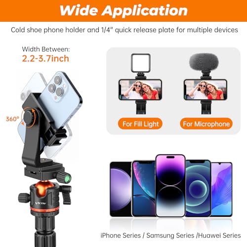 - Victiv 78.7"/ 200cm Camera Tripod, Travel Tripod -