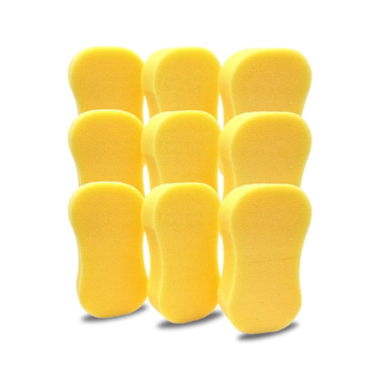 CAR SPONGES (Pack of 9) - Car Wash Sponges Bulk | Car Wash Sponges Large | Car Window Cleaning Car Sponge | Car Care Sponges For Car Cleaning | Sponges Car Washing | Car Window Cleaning Supplies