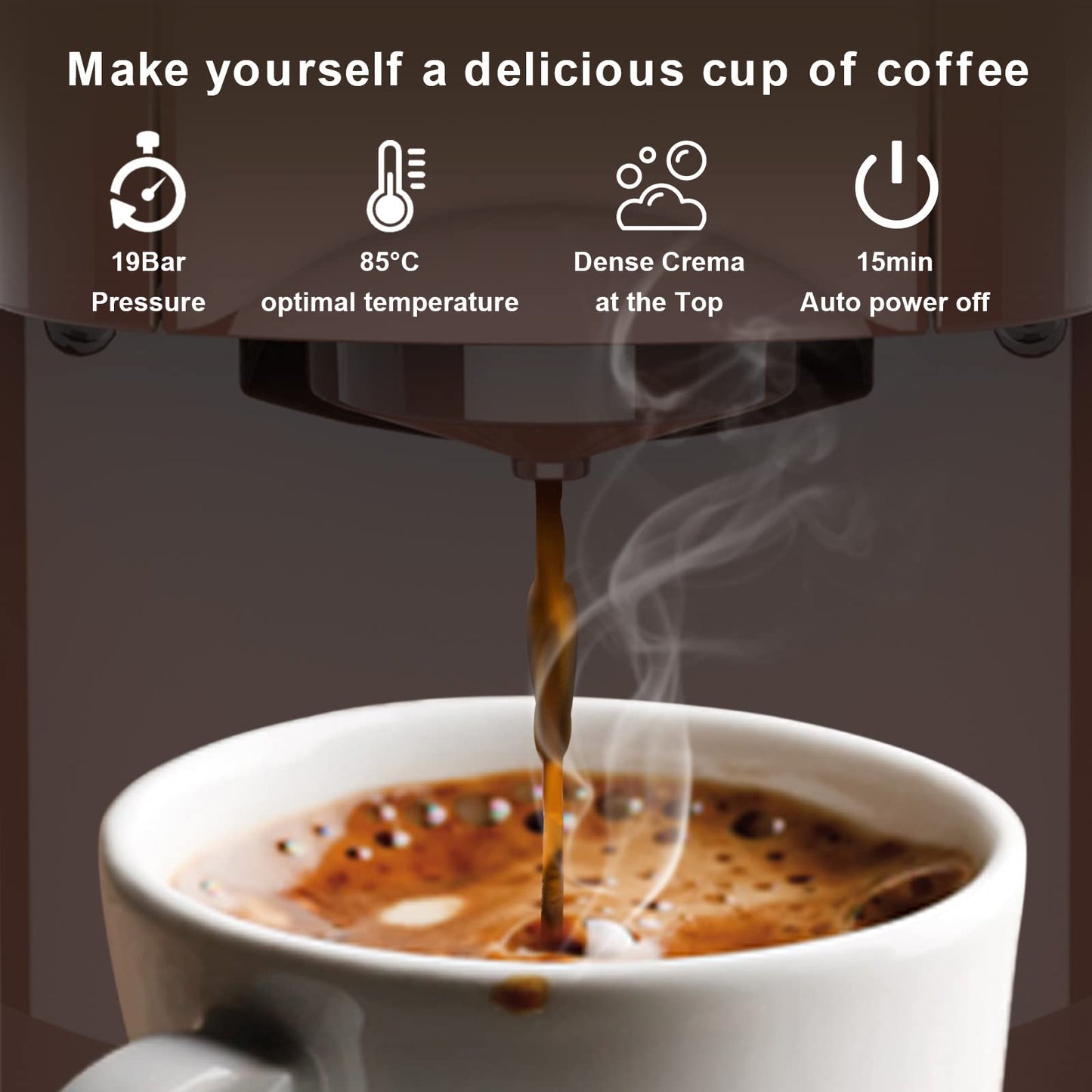 - KOTLIE Espresso 4in1 | Coffee Machine for Nespresso | Original/Dolce Gusto/L’OR/Starbucks/Ground Capsule -