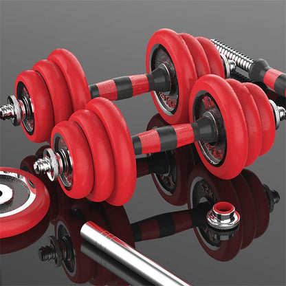 - HAKENO Adjustable Weights | Dumbbell Barbell Set | Anti-Slip Metal Handle | 3-in-1 Cast Iron Dumbbells Set -