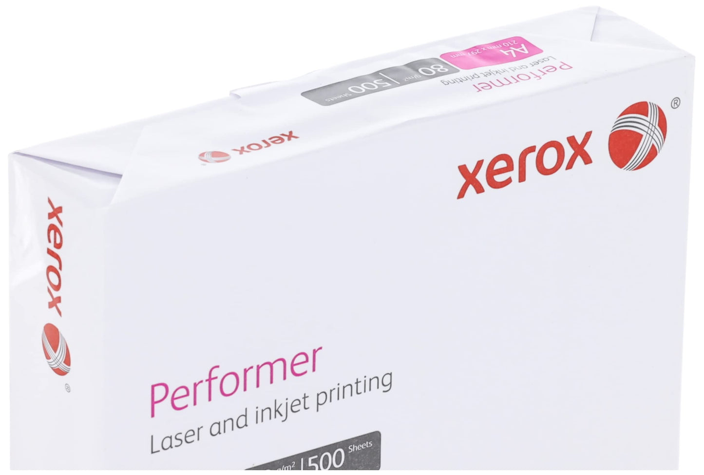 - Xerox Performer Multifunction Paper, 80gsm, A4, 1 Carton, 5 Reams, 2500 Sheets, 5 Reams per Carton