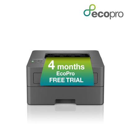 BROTHER HL-L2400DWE Mono Laser Printer with EcoPro subscription | 4 mths free trial | Automatic toner delivery | Free manufacturers gurantee | UK Plug