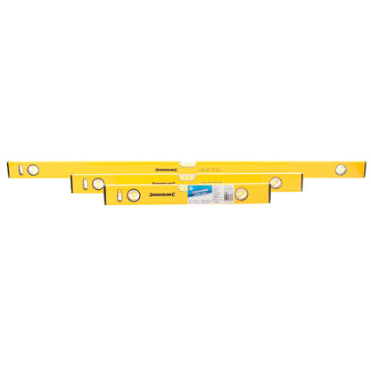 - Silverline Builders Level Set | 3pce 400, 600 & 1000mm | Yellow -