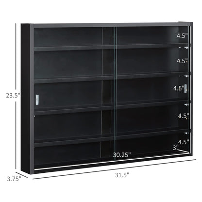 - HOMCOM 5-Tier Wall Display Shelf Unit Cabinet -