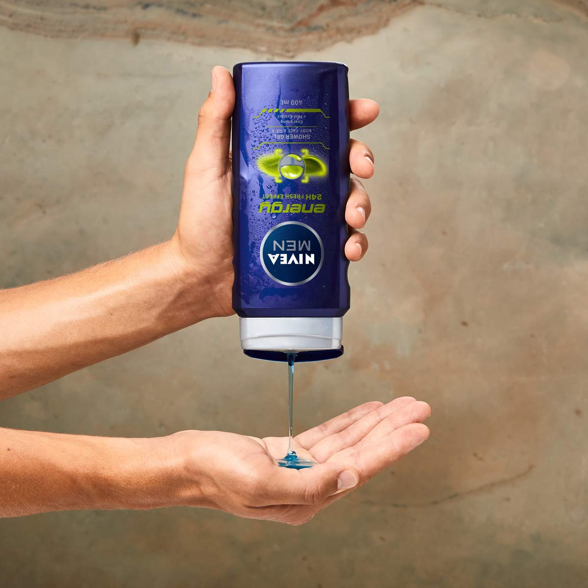 - NIVEA MEN Shower Gel Energy | (6 x 400ml) | Energizing Body Wash with Mint Extract -