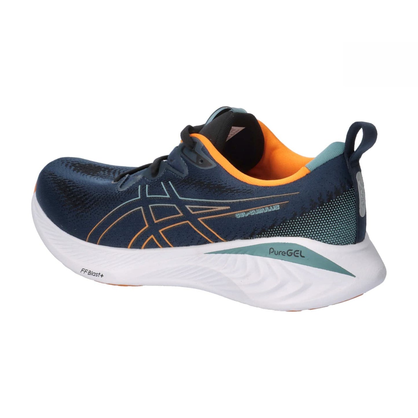 ASICS Cumulus 25 Man Running Shoes Blue Orange