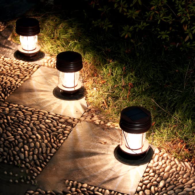 - Solar Hanging Lanterns | 2 Pack Outdoor Garden Table Lamp -