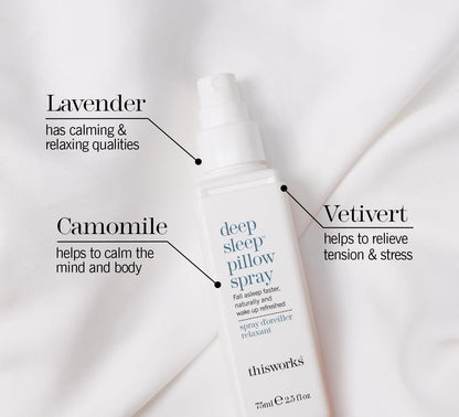 - This Works Deep Sleep Pillow Spray | 75 ml | Infused with Lavender | Camomile and Vetivert -