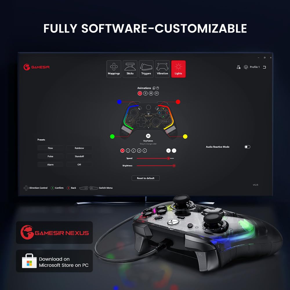 - GameSir Kaleid Wired Controller for Xbox Series X|S -