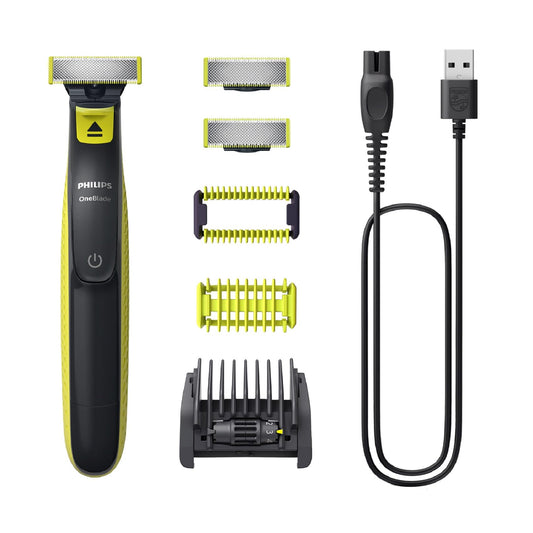 - The Authentic Philips OneBlade | Face + Body | Electric Beard Trimmer -