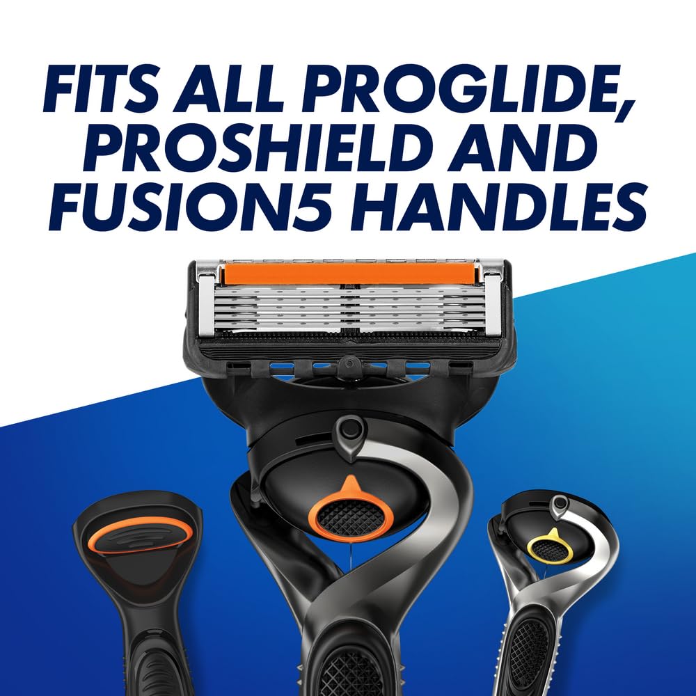 - Gillette ProGlide Men's Razor with Flexball Technology | 9 Razor Blade Refills | Precision Trimmer | 5 Anti-Friction Blades -