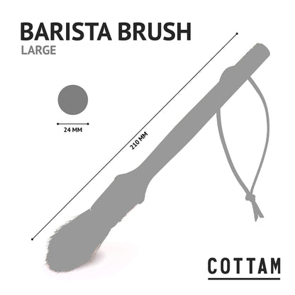 COTTAM Coffee Brush | Barista Brush | Coffee Bean Grinder & Espresso Machine Cleaning Brush (1, Set)