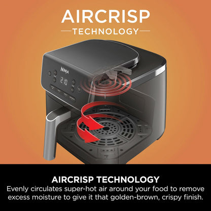 - Ninja Air Fryer PRO | 4.7L | Single Drawer | 4-in-1 | Air Fryer | Black -