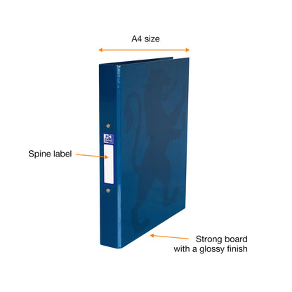 - Oxford A4 Ring Binders | Navy, Red, Aqua, Pack of 3 40mm -