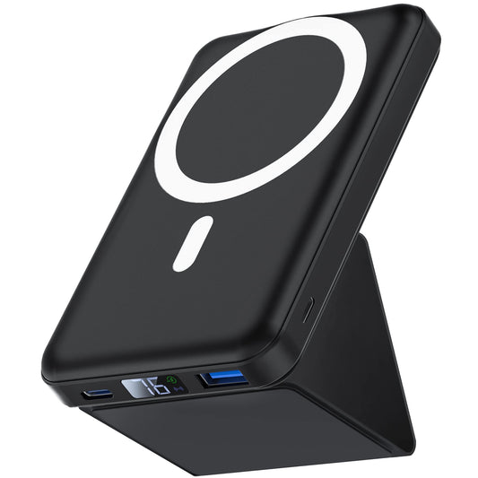 - Magnetic Power Bank | Podoru 10000mAh Foldable Wireless Portable Charger -