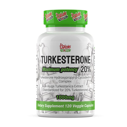 - Psycho Pharma Turkesterone 20% (1000 mg) | 120 count -