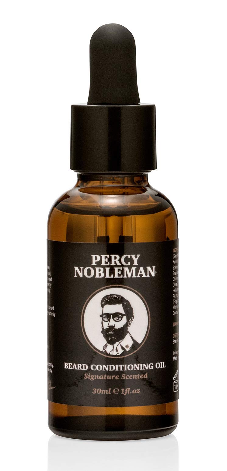 Beard Oil by Percy Nobleman, 99% Beard Conditioning Oil With a Mixture of Quality Ingredients that Softens and Conditions your Facial Hair. (30ml)