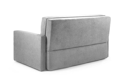 - Honeypot Sofabed \ Viva 2 Seater Sofabed with Storage | Grey Fabric Couch with Pull Out Double Sofabed | Setup Included -
