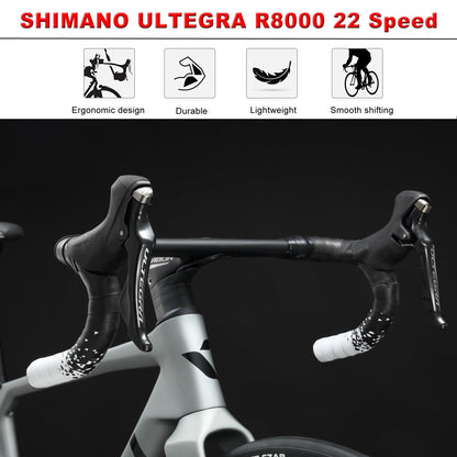 - KABON Carbon Road Bike | 700C Carbon Fiber Frame Road Bike | Shimano Ultegra R8000 | Disc Brake -
