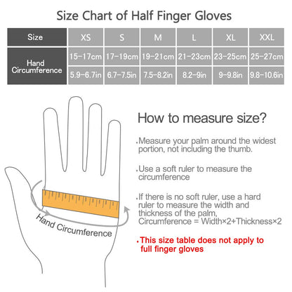 - ROTTO Cycling Gloves | Fingerless Bike Gloves | Mountain Bike | Road Bike | Padded Gel -