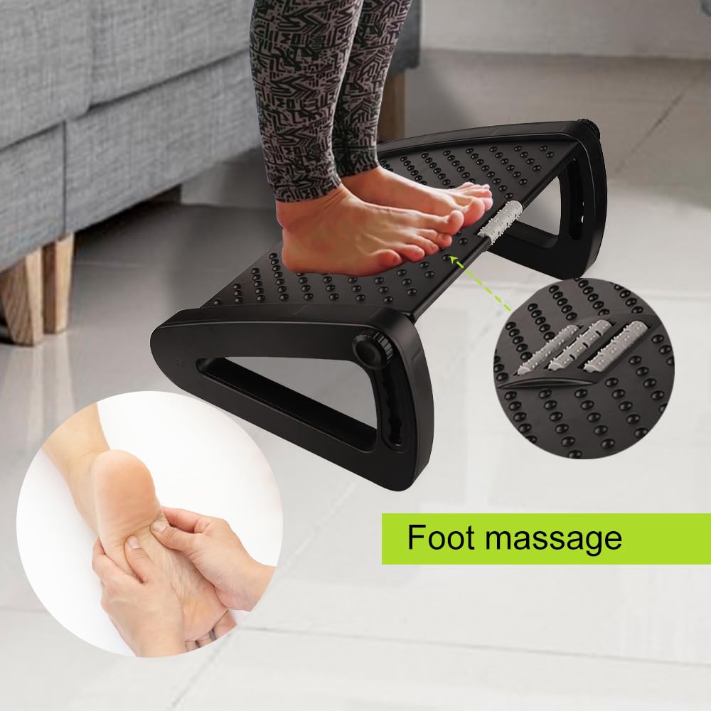 - Foot Rest Under Desk | 6 Different Height Ergonomic Foot Rest | Under Desk Foot Rest -
