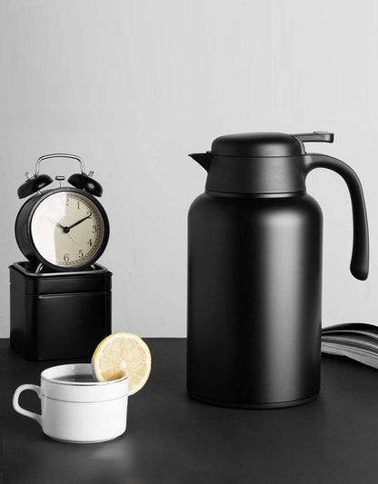 - Luvan 2L Thermal Carafe | Stainless Steel Double Walled Vacuum Insulated Coffee Carafe -