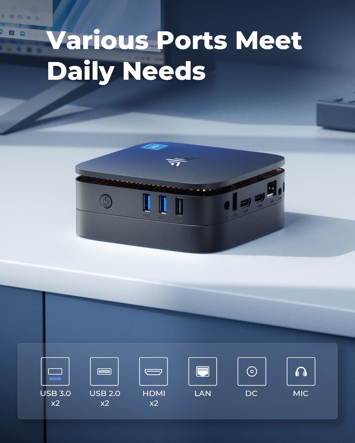 - NiPoGi Mini Desktop PC | Mini Computer | Intel Alder Lake-Ν95 (Beats N5095/N5105 -