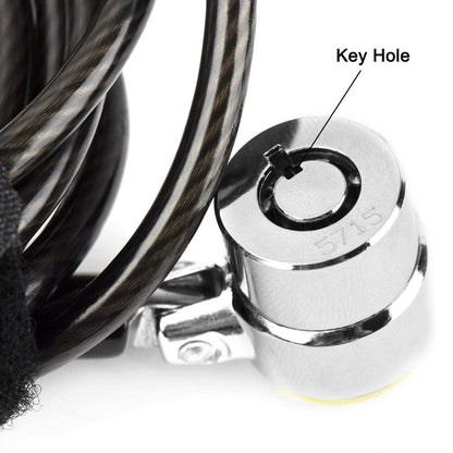- I3C Anti-Theft Laptop Lock Cable | Anchor Plate & 2 Keys | Security Lock -