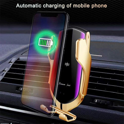 - Wireless Car Charger, Smart Sensor 10W Fast Charging Auto-Clamp