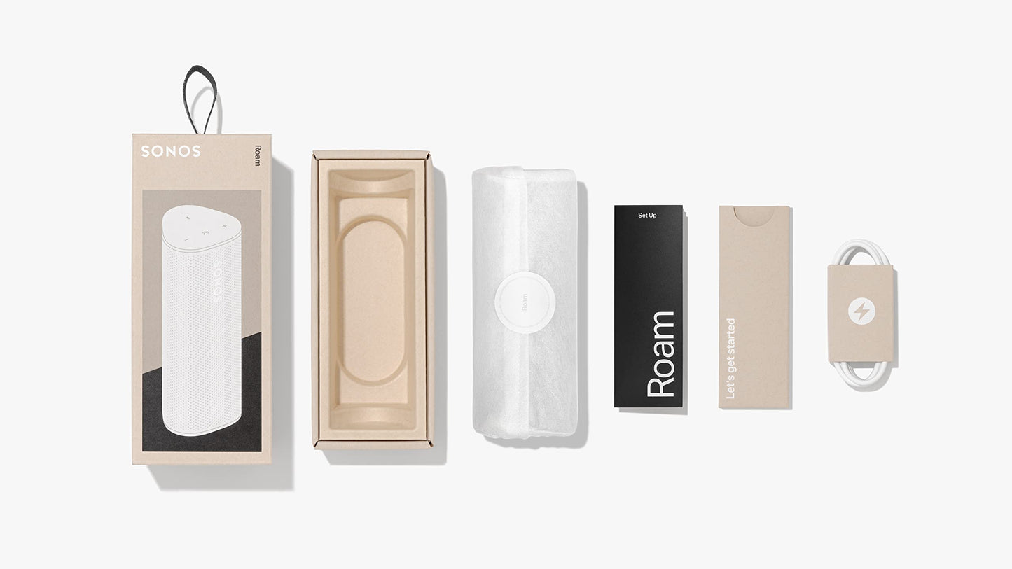 - Sonos Roam | The portable smart speaker for all your listening adventures | White -